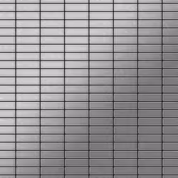 Metal Mosaic Tile Stainless Steel brushed grey 1.6mm Cabin-S-S-B