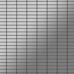 Metal Mosaic Tile Stainless Steel brushed grey 1.6mm Cabin-S-S-B