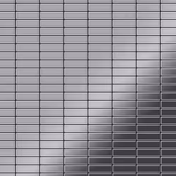 Metal Mosaic Tile Stainless Steel mirror grey 1.6mm Cabin-S-S-M