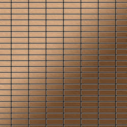 Metal Mosaic Tile Titanium Amber brushed copper 1.6mm Cabin-Ti-AB