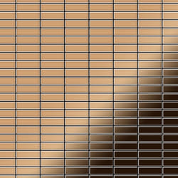 Metal Mosaic Tile Titanium Amber mirror copper 1.6mm Cabin-Ti-AM