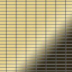 Metal Mosaic Tile Brass mill gold 1.6mm Cabin-BM