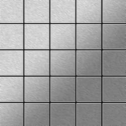 Metal Mosaic Tile Stainless Steel brushed grey 1.6mm Century-S-S-B