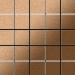 Metal Mosaic Tile Titanium Amber brushed copper 1.6mm Century-Ti-AB
