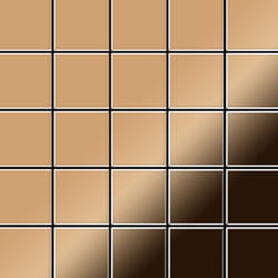 Metal Mosaic Tile Titanium Amber mirror copper 1.6mm Century-Ti-AM