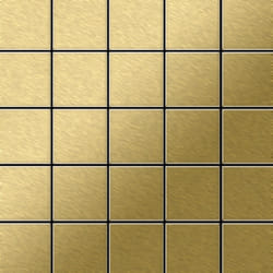 Metal Mosaic Tile Titanium Gold brushed gold 1.6mm Century-Ti-GB