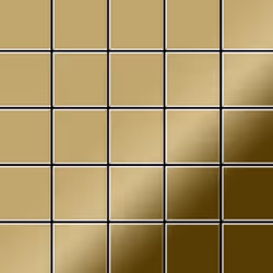 Metal Mosaic Tile Titanium Gold mirror gold 1.6mm Century-Ti-GM