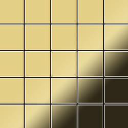 Metal Mosaic Tile Brass mill gold 1.6mm Century-BM