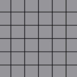 Metal Mosaic Tile Stainless Steel matt grey 1.6mm Cinquanta-S-S-MA
