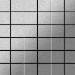 Metal Mosaic Tile Stainless Steel marine brushed grey 1.6mm Cinquanta-S-S-MB