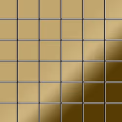 Metal Mosaic Tile Titanium Gold mirror gold 1.6mm Cinquanta-Ti-GM
