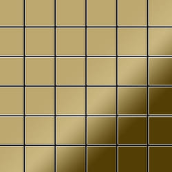 Metal Mosaic Tile Titanium Gold mirror gold 1.6mm Cinquanta-Ti-GM