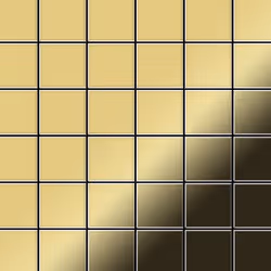 Metal Mosaic Tile Brass mill gold 1.6mm Cinquanta-BM