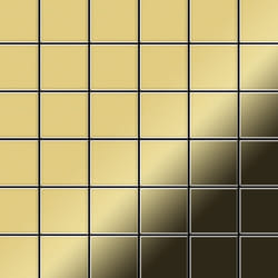 Metal Mosaic Tile Brass mill gold 1.6mm Cinquanta-BM