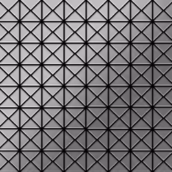 Metal Mosaic Tile Stainless Steel brushed grey 1.6mm Deco-S-S-B