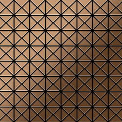 Metal Mosaic Tile Titanium Amber brushed copper 1.6mm Deco-Ti-AB