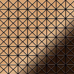 Metal Mosaic Tile Titanium Amber mirror copper 1.6mm Deco-Ti-AM