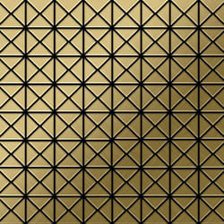 Metal Mosaic Tile Titanium Gold brushed gold 1.6mm Deco-Ti-GB