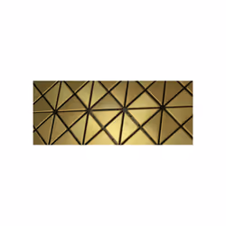 Metal Mosaic Tile Titanium Gold brushed gold 1.6mm Deco-Ti-GB