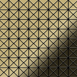 Metal Mosaic Tile Brass mill gold 1.6mm Deco-BM