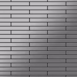 Metal Mosaic Tile Stainless Steel brushed grey 1.6mm Deedee-S-S-B