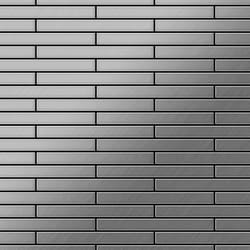 Metal Mosaic Tile Stainless Steel brushed grey 1.6mm Deedee-S-S-B