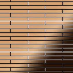 Metal Mosaic Tile Titanium Amber mirror copper 1.6mm Deedee-Ti-AM