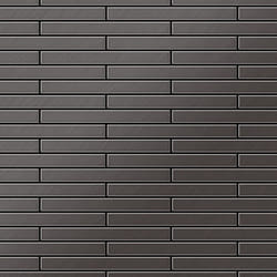Metal Mosaic Tile Titanium Smoke brushed dark grey 1.6mm Deedee-Ti-SB