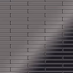 Metal Mosaic Tile Titanium Smoke mirror dark grey 1.6mm Deedee-Ti-SM