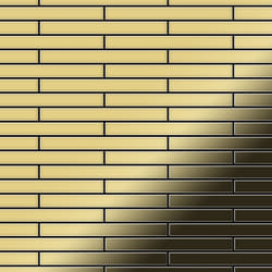 Metal Mosaic Tile Brass mill gold 1.6mm Deedee-BM