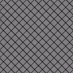 Metal Mosaic Tile Stainless Steel brushed grey 1.6mm Diamond-S-S-B
