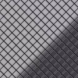 Metal Mosaic Tile Stainless Steel marine mirror grey 1.6mm Diamond-S-S-MM