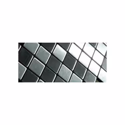Metal Mosaic Tile Stainless Steel marine brushed grey 1.6mm Diamond-S-S-MB