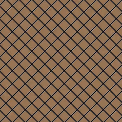 Metal Mosaic Tile Titanium Amber brushed copper 1.6mm Diamond-Ti-AB
