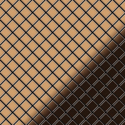 Metal Mosaic Tile Titanium Amber mirror copper 1.6mm Diamond-Ti-AM