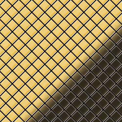 Metal Mosaic Tile Brass mill gold 1.6mm Diamond-BM