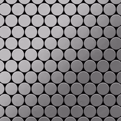 Metal Mosaic Tile Stainless Steel brushed grey 1.6mm Dollar-S-S-B