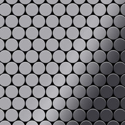 Metal Mosaic Tile Stainless Steel mirror grey 1.6mm Dollar-S-S-M