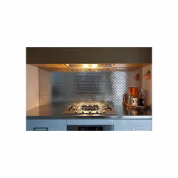 Metal Mosaic Tile Stainless Steel mirror grey 1.6mm Dollar-S-S-M