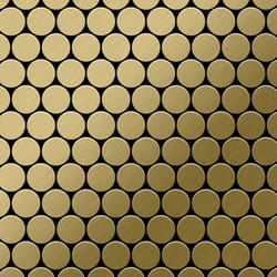 Metal Mosaic Tile Titanium Gold brushed gold 1.6mm Dollar-Ti-GB