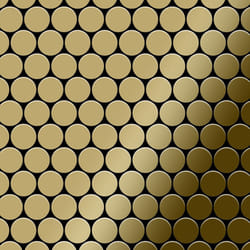 Metal Mosaic Tile Titanium Gold mirror gold 1.6mm Dollar-Ti-GM