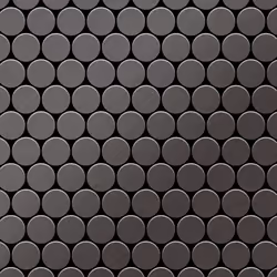 Metal Mosaic Tile Titanium Smoke brushed dark grey 1.6mm Dollar-Ti-SB