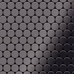 Metal Mosaic Tile Titanium Smoke mirror dark grey 1.6mm Dollar-Ti-SM