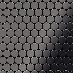 Metal Mosaic Tile Titanium Smoke mirror dark grey 1.6mm Dollar-Ti-SM