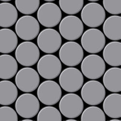 Metal Mosaic Tile Stainless Steel matt grey 1.6mm Dome-S-S-MA