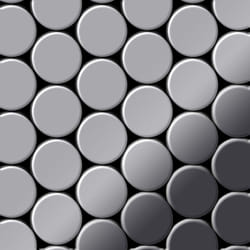 Metal Mosaic Tile Stainless Steel marine mirror grey 1.6mm Dome-S-S-MM