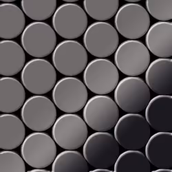 Metal Mosaic Tile Titanium Smoke mirror dark grey 1.6mm Dome-Ti-SM