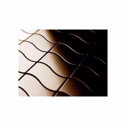 Metal Mosaic Tile Titanium Amber brushed copper 1.6mm Flux-Ti-AB
