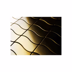 Metal Mosaic Tile Titanium Gold brushed gold 1.6mm Flux-Ti-GB