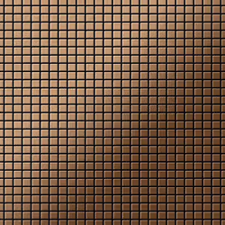 Metal Mosaic Tile Titanium Amber brushed copper 1.6mm Glomesh-Ti-AB